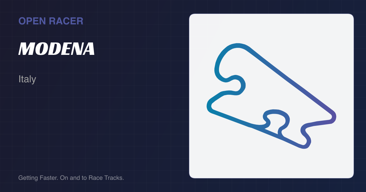Modena Group Autodromo di Modena Srl - Italy | Open Racer